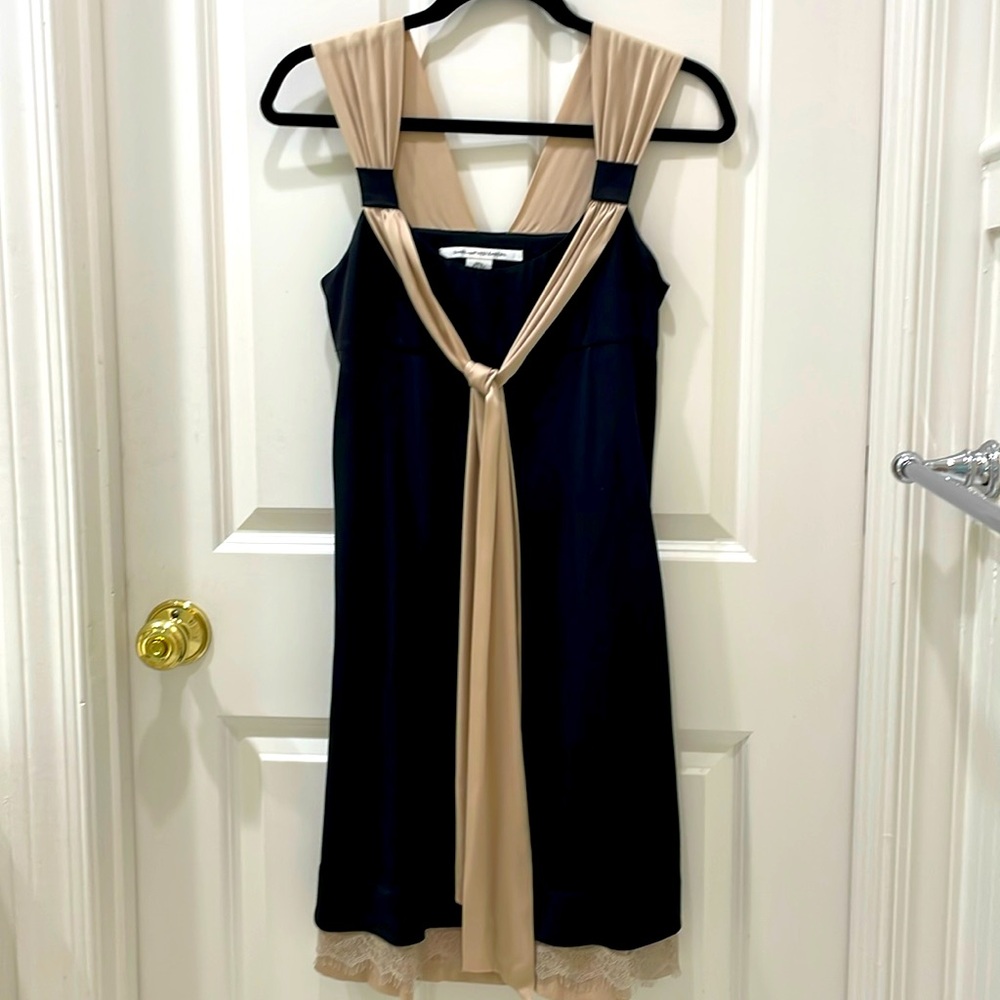 Black Silk Sexy Diane von Furstenberg Cocktail Dress